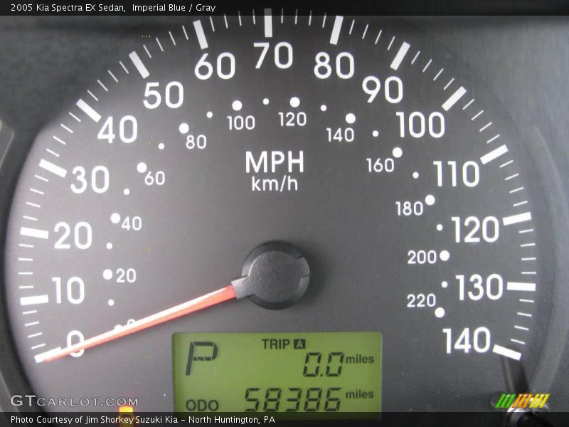 Imperial Blue / Gray 2005 Kia Spectra EX Sedan