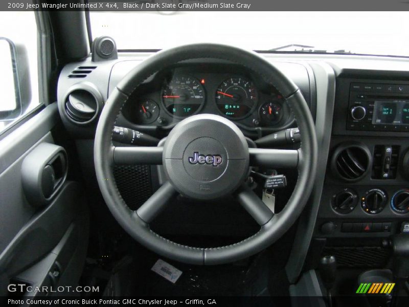 Black / Dark Slate Gray/Medium Slate Gray 2009 Jeep Wrangler Unlimited X 4x4
