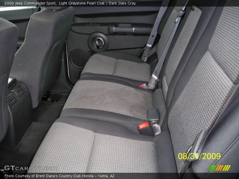 Light Graystone Pearl Coat / Dark Slate Gray 2009 Jeep Commander Sport