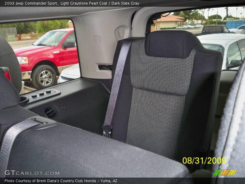 Light Graystone Pearl Coat / Dark Slate Gray 2009 Jeep Commander Sport