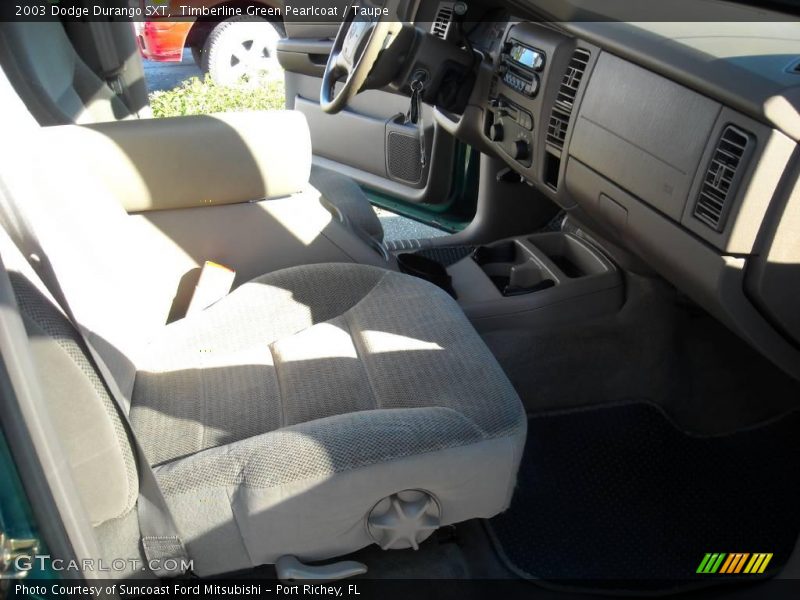 Timberline Green Pearlcoat / Taupe 2003 Dodge Durango SXT
