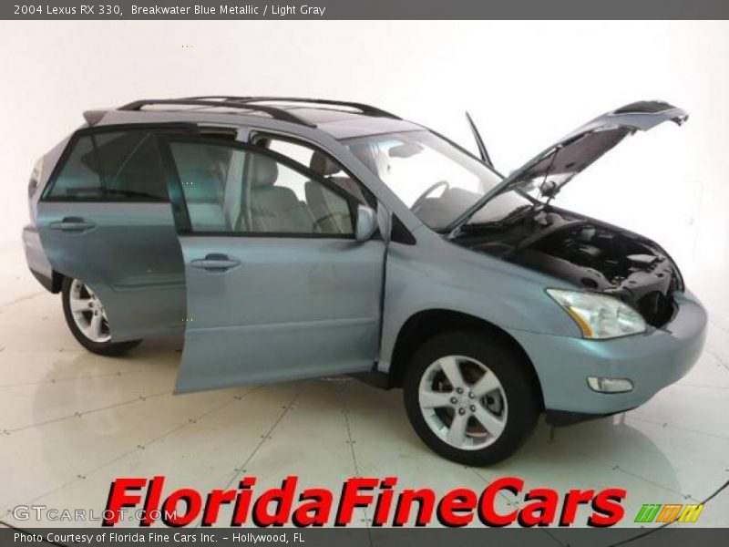 Breakwater Blue Metallic / Light Gray 2004 Lexus RX 330