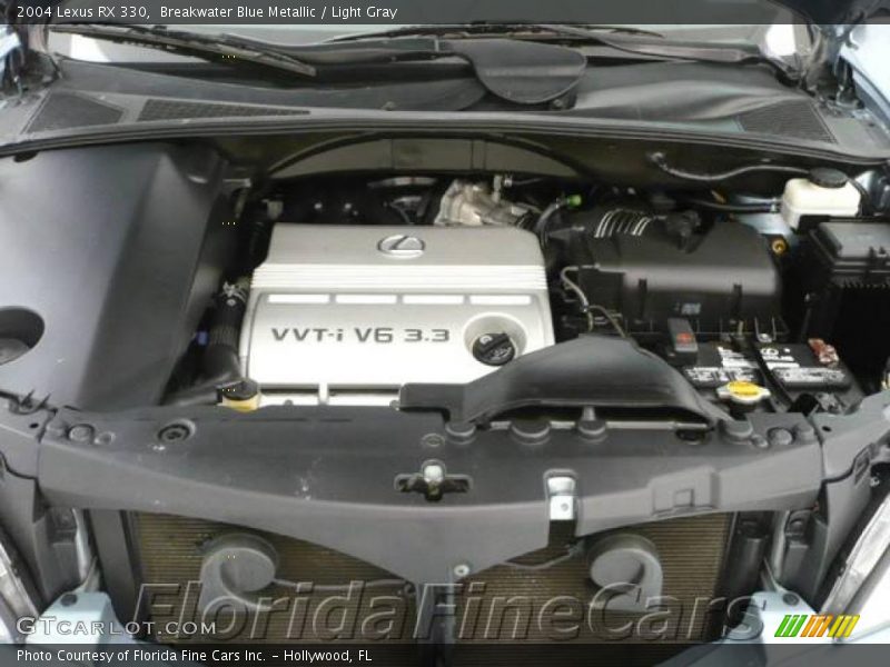 Breakwater Blue Metallic / Light Gray 2004 Lexus RX 330