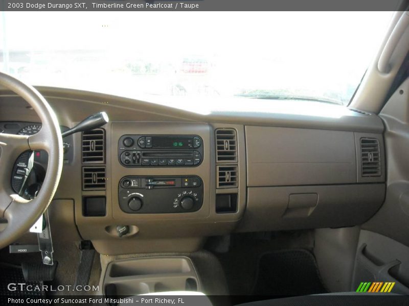 Timberline Green Pearlcoat / Taupe 2003 Dodge Durango SXT