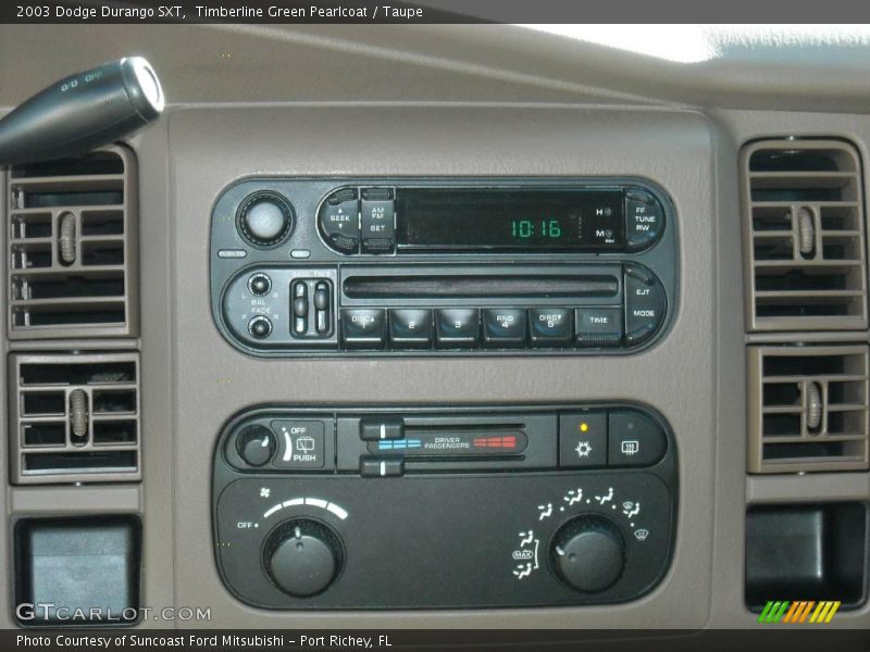 Timberline Green Pearlcoat / Taupe 2003 Dodge Durango SXT