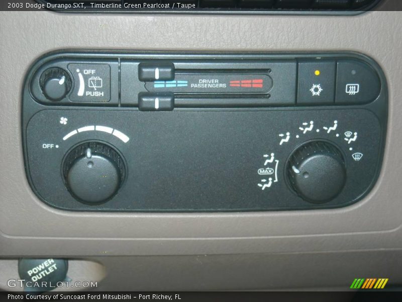 Timberline Green Pearlcoat / Taupe 2003 Dodge Durango SXT