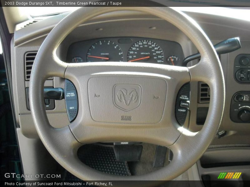 Timberline Green Pearlcoat / Taupe 2003 Dodge Durango SXT