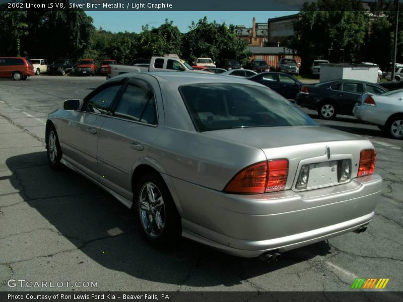 Silver Birch Metallic / Light Graphite 2002 Lincoln LS V8