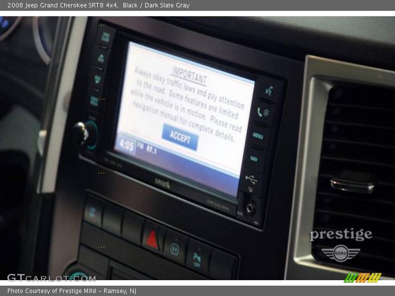Black / Dark Slate Gray 2008 Jeep Grand Cherokee SRT8 4x4