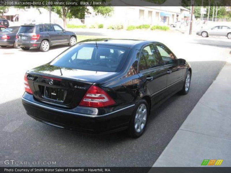 Black / Black 2006 Mercedes-Benz C 280 4Matic Luxury