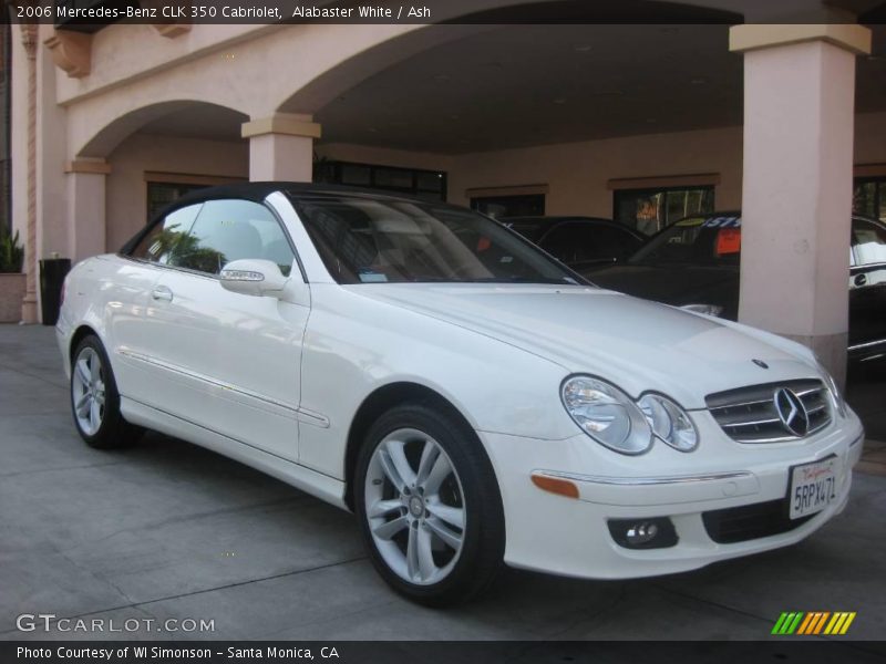 Alabaster White / Ash 2006 Mercedes-Benz CLK 350 Cabriolet