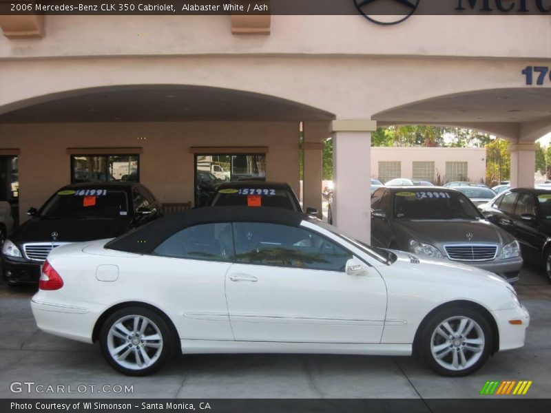 Alabaster White / Ash 2006 Mercedes-Benz CLK 350 Cabriolet