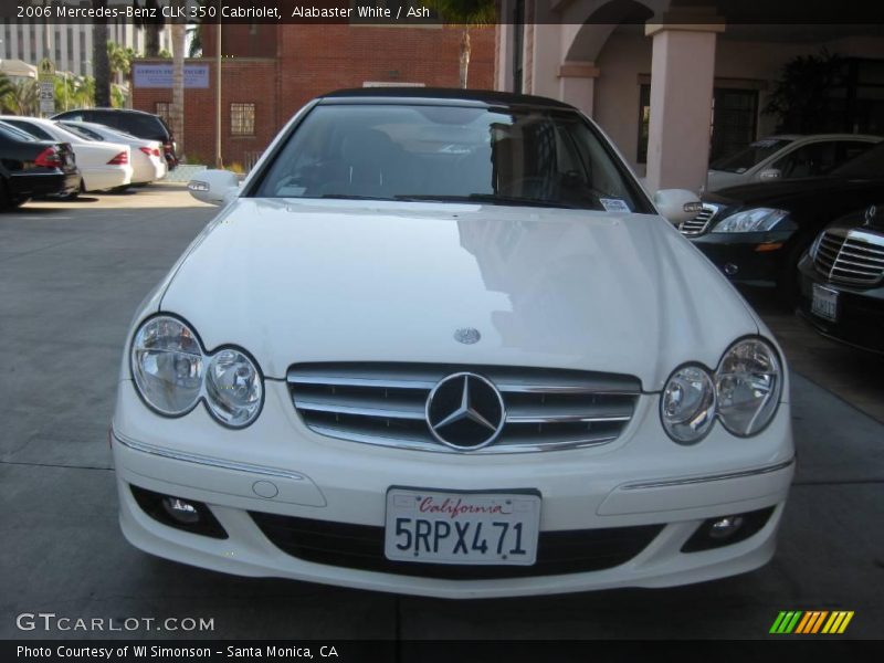 Alabaster White / Ash 2006 Mercedes-Benz CLK 350 Cabriolet