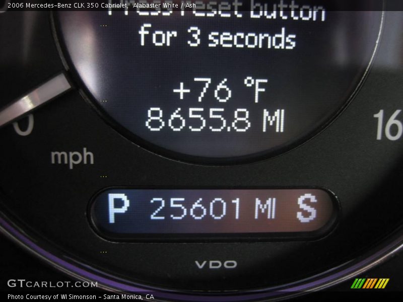 Alabaster White / Ash 2006 Mercedes-Benz CLK 350 Cabriolet
