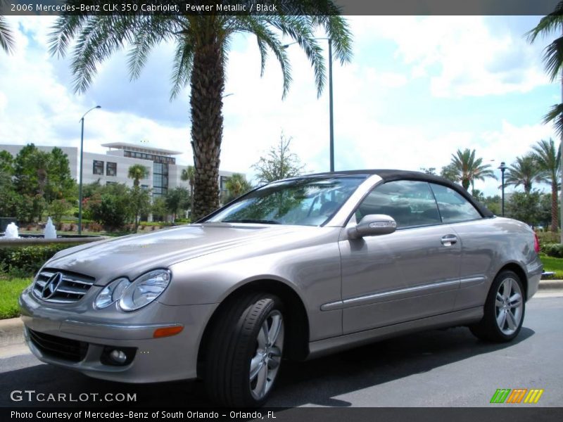 Pewter Metallic / Black 2006 Mercedes-Benz CLK 350 Cabriolet