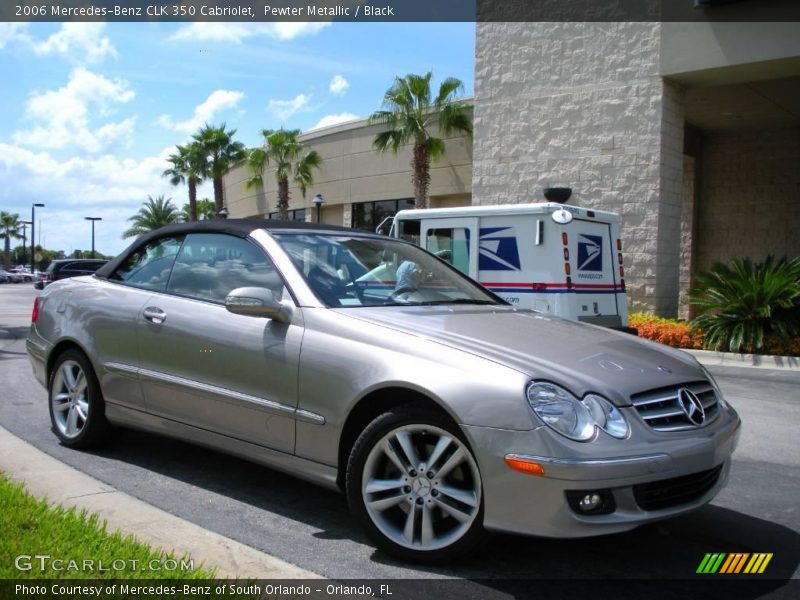Pewter Metallic / Black 2006 Mercedes-Benz CLK 350 Cabriolet