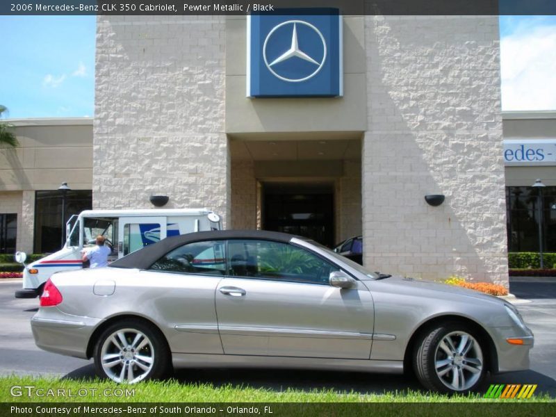 Pewter Metallic / Black 2006 Mercedes-Benz CLK 350 Cabriolet