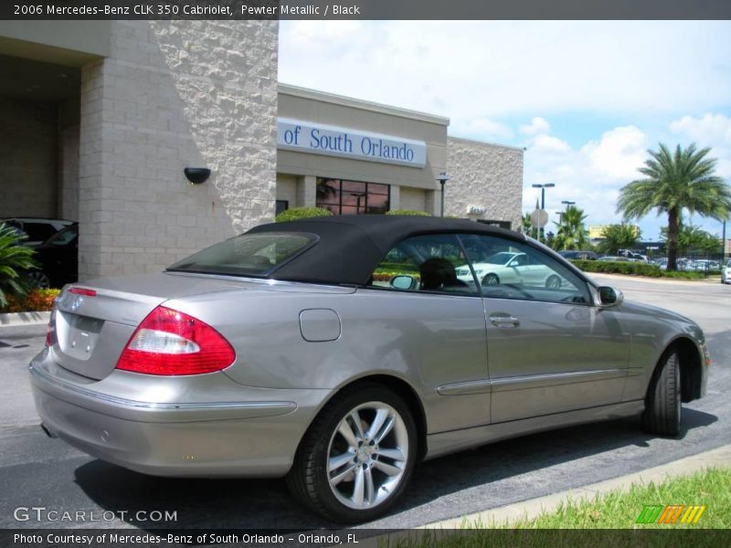 Pewter Metallic / Black 2006 Mercedes-Benz CLK 350 Cabriolet