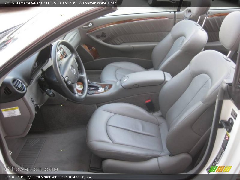Alabaster White / Ash 2006 Mercedes-Benz CLK 350 Cabriolet