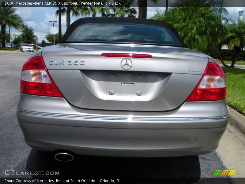 Pewter Metallic / Black 2006 Mercedes-Benz CLK 350 Cabriolet