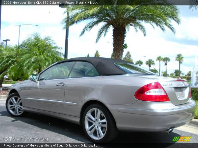 Pewter Metallic / Black 2006 Mercedes-Benz CLK 350 Cabriolet