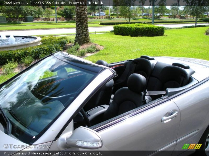 Pewter Metallic / Black 2006 Mercedes-Benz CLK 350 Cabriolet