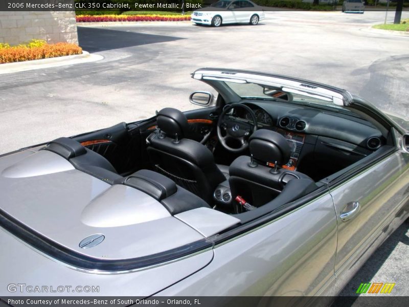 Pewter Metallic / Black 2006 Mercedes-Benz CLK 350 Cabriolet