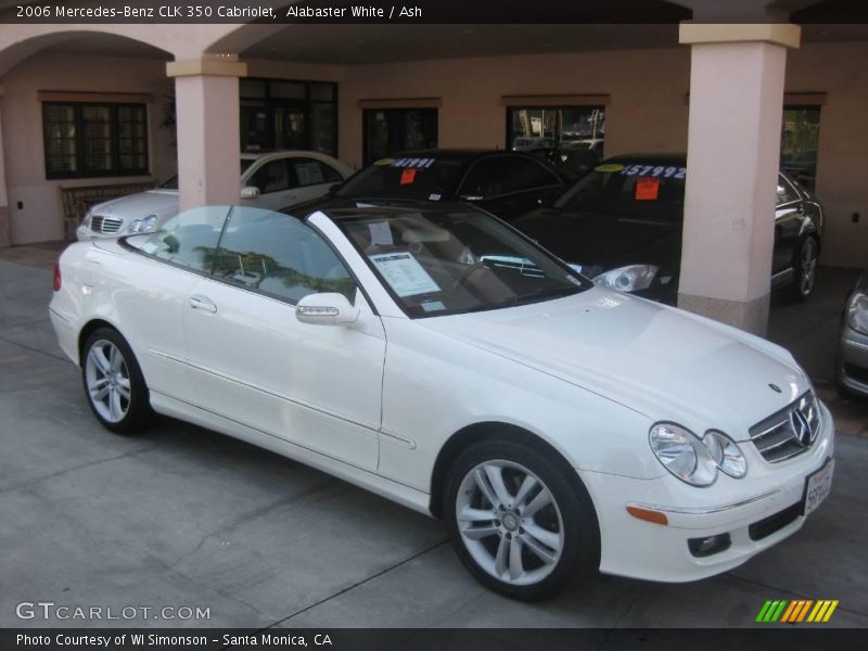 Alabaster White / Ash 2006 Mercedes-Benz CLK 350 Cabriolet