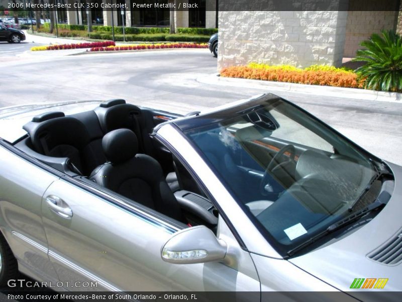 Pewter Metallic / Black 2006 Mercedes-Benz CLK 350 Cabriolet