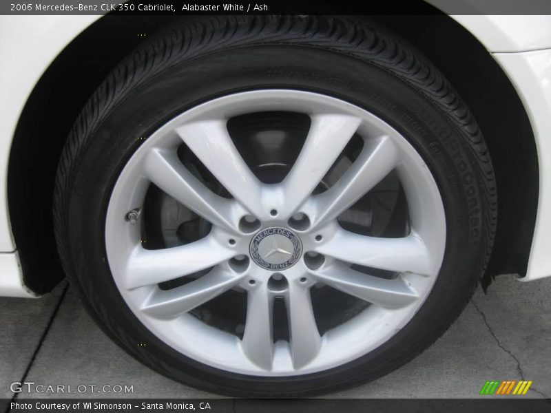 Alabaster White / Ash 2006 Mercedes-Benz CLK 350 Cabriolet