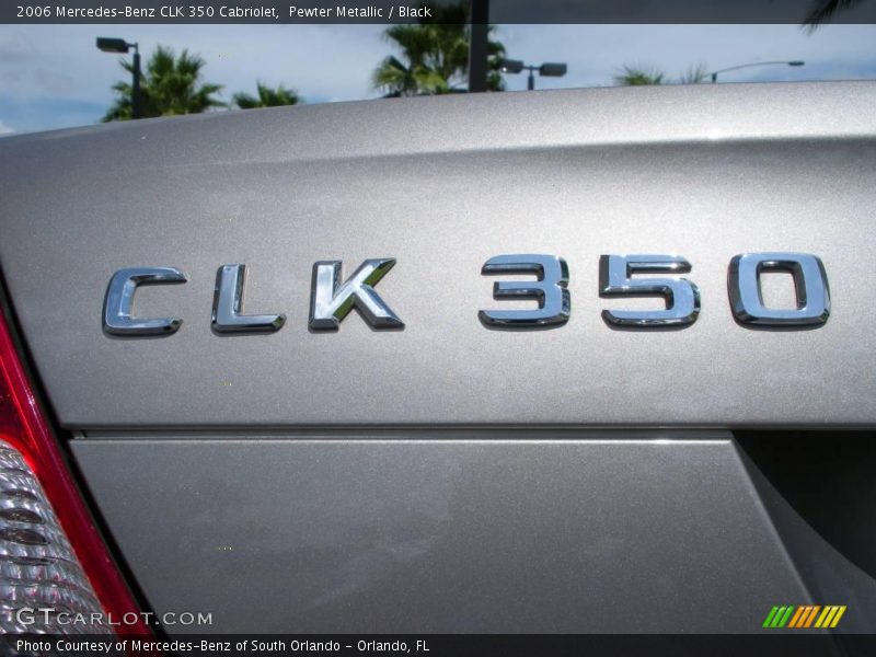 Pewter Metallic / Black 2006 Mercedes-Benz CLK 350 Cabriolet