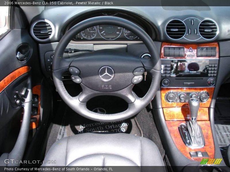 Pewter Metallic / Black 2006 Mercedes-Benz CLK 350 Cabriolet