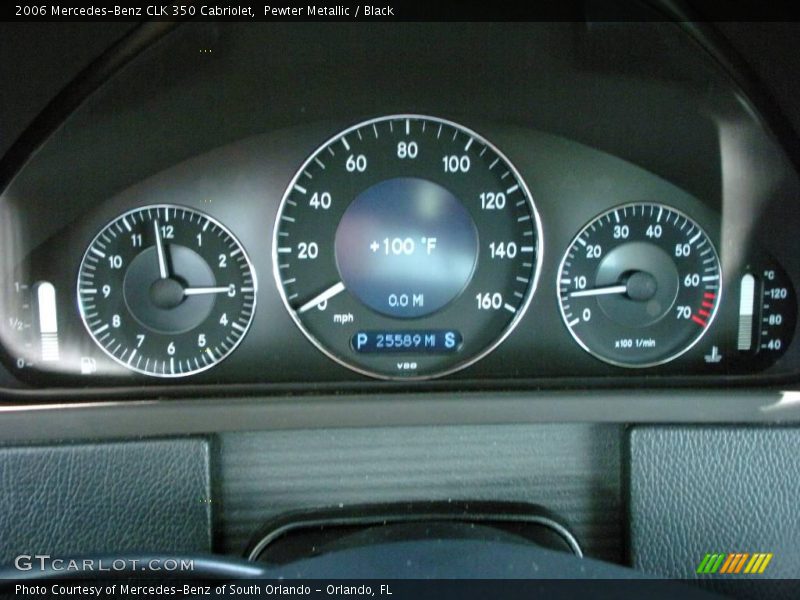 Pewter Metallic / Black 2006 Mercedes-Benz CLK 350 Cabriolet