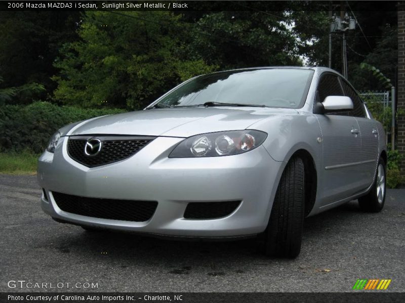Sunlight Silver Metallic / Black 2006 Mazda MAZDA3 i Sedan
