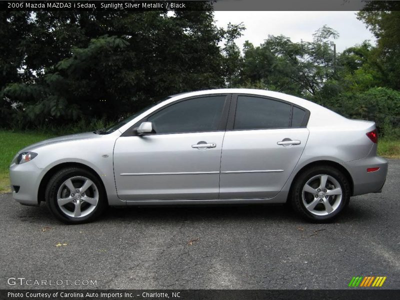 Sunlight Silver Metallic / Black 2006 Mazda MAZDA3 i Sedan