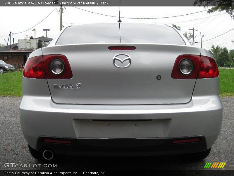 Sunlight Silver Metallic / Black 2006 Mazda MAZDA3 i Sedan