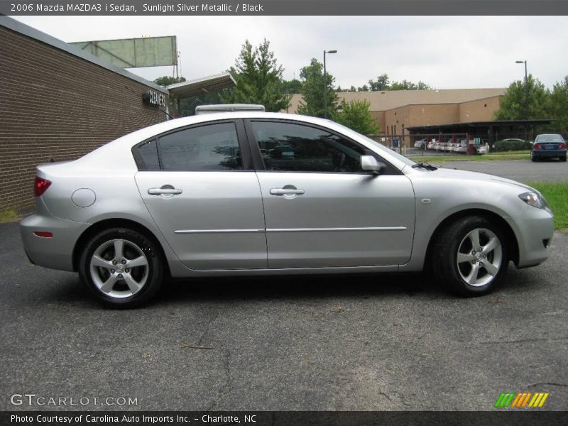 Sunlight Silver Metallic / Black 2006 Mazda MAZDA3 i Sedan