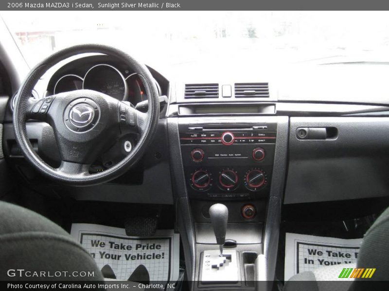 Sunlight Silver Metallic / Black 2006 Mazda MAZDA3 i Sedan