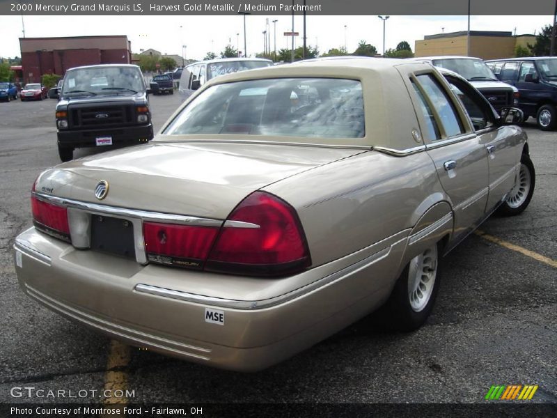 Harvest Gold Metallic / Medium Parchment 2000 Mercury Grand Marquis LS