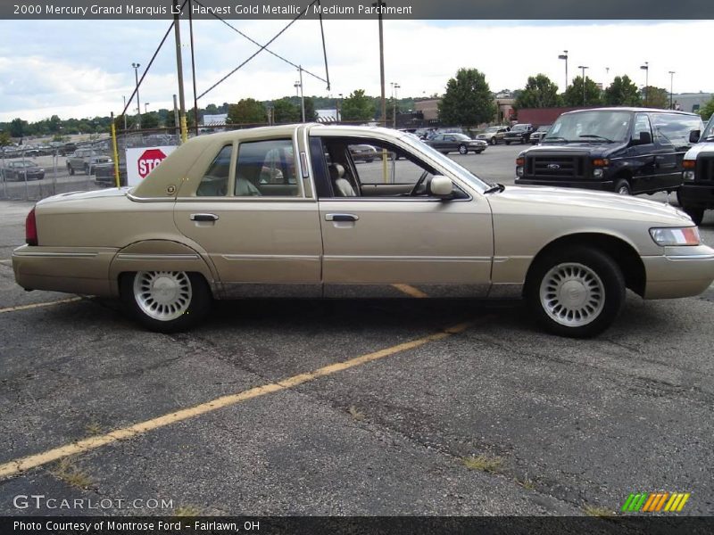 Harvest Gold Metallic / Medium Parchment 2000 Mercury Grand Marquis LS