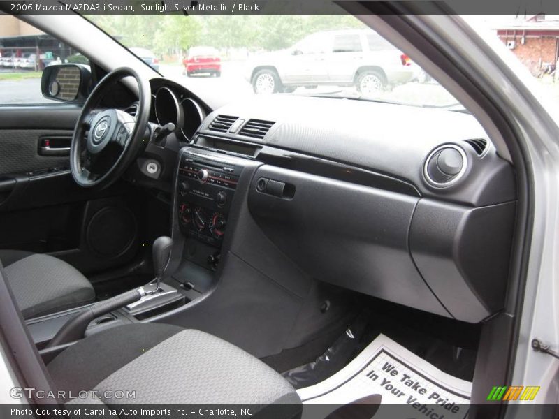 Sunlight Silver Metallic / Black 2006 Mazda MAZDA3 i Sedan