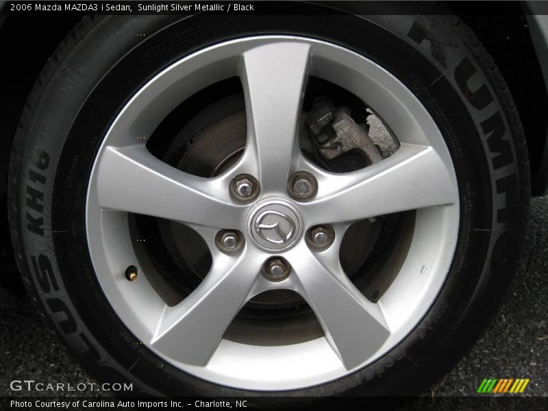 Sunlight Silver Metallic / Black 2006 Mazda MAZDA3 i Sedan