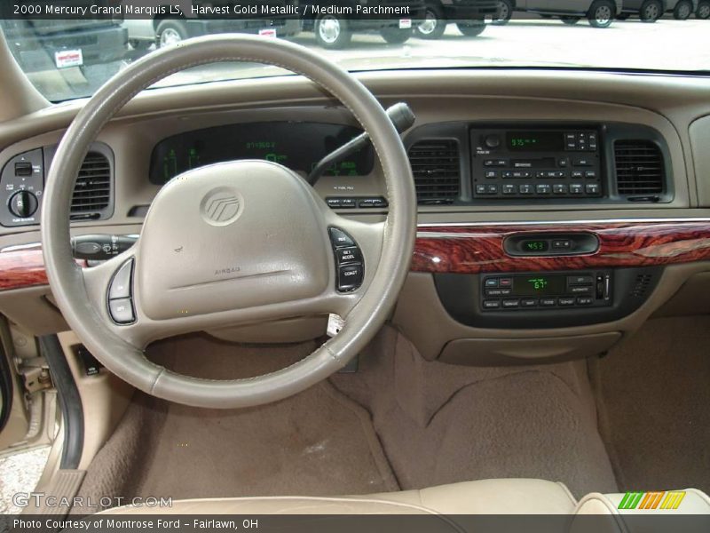 Harvest Gold Metallic / Medium Parchment 2000 Mercury Grand Marquis LS