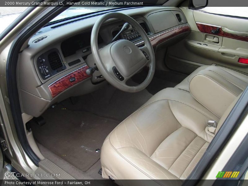 Harvest Gold Metallic / Medium Parchment 2000 Mercury Grand Marquis LS