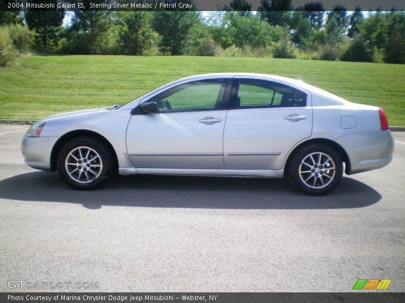 Sterling Silver Metallic / Petrol Gray 2004 Mitsubishi Galant ES