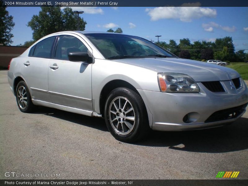 Sterling Silver Metallic / Petrol Gray 2004 Mitsubishi Galant ES