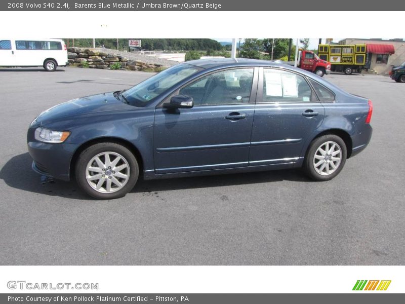 Barents Blue Metallic / Umbra Brown/Quartz Beige 2008 Volvo S40 2.4i