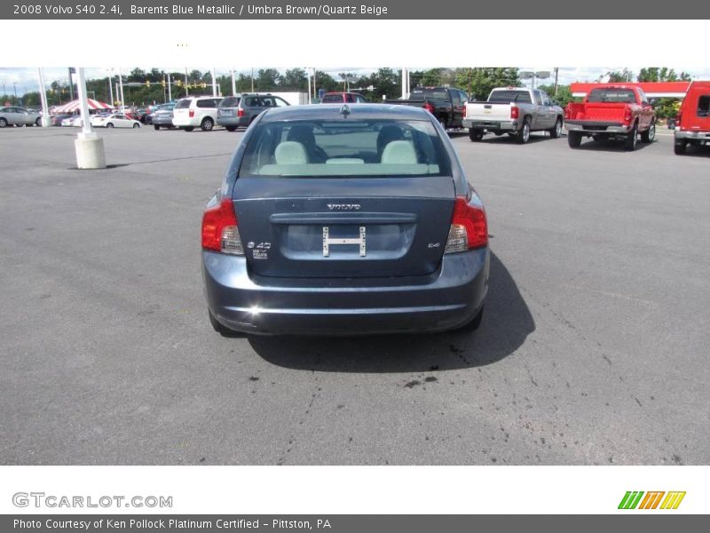 Barents Blue Metallic / Umbra Brown/Quartz Beige 2008 Volvo S40 2.4i