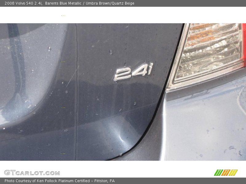 Barents Blue Metallic / Umbra Brown/Quartz Beige 2008 Volvo S40 2.4i