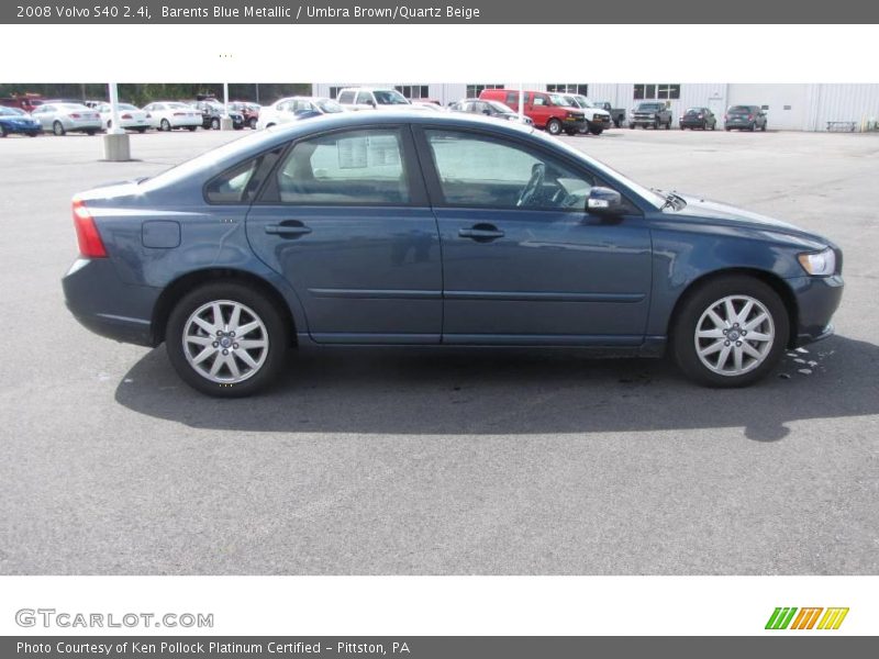 Barents Blue Metallic / Umbra Brown/Quartz Beige 2008 Volvo S40 2.4i